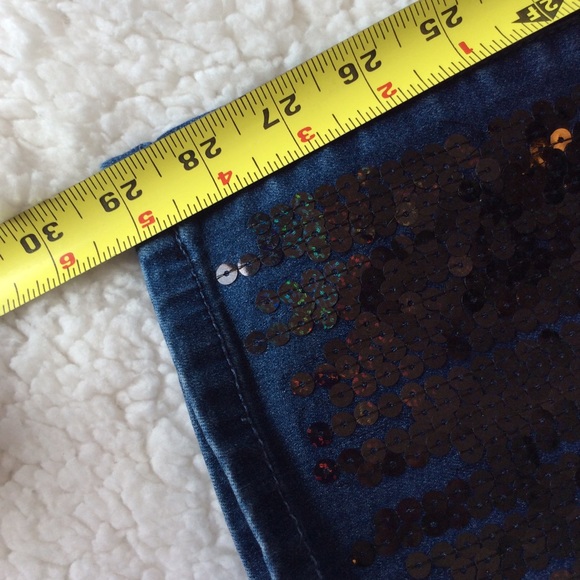 Black Sequin Jeans - Picture 7 of 8